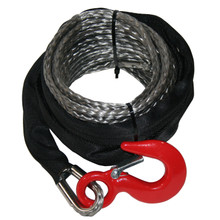 Bulldog Winch 20226 - Synthetic Winch Rope 8mm x 50 Ft Gray