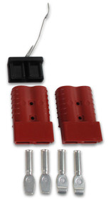 Bulldog Winch 20172 - Quick Connect 350A 1 Pair W/1/0AWG Terminals W/Dust Cover Wire Tether