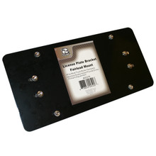 Bulldog Winch 20278 - License Plate Bracket Fairlead Mount Black Truck and Jeep