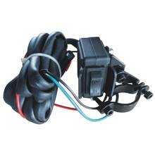 Bulldog Winch 20151 - Mini Rocker Switch Handlebar Mount w/8 Ft Wire Black