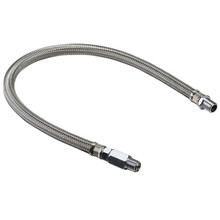 Bulldog Winch 42030 - Leader Hose With Check Valve 1/4 Inch  X 20 Inch Stainless Braided