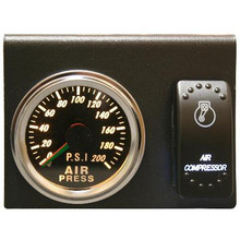 Bulldog Winch 42079 - 200psi Dual Air Pressure Gauge Switch and Bracket Set