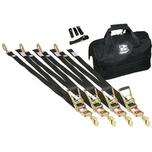 Bulldog Winch 20351 - Ratcheting Tie-Down Strap 17 PC 10k Breaking Strength Kit