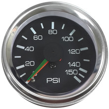 Bulldog Winch 42054B - 0-150Psi Air Pressure Gauge 2 Inch Mechanical Lighted