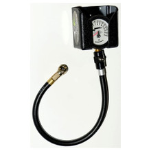 Clear One Racing TC144 - Tire Pressure Gauge Holder - Wall Mount - Plastic - Black - 0 to 3.25 in OD Tire Gauges - Each