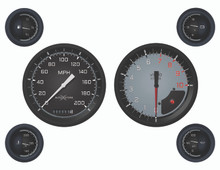 Classic Instruments AX51GBLF - Auto Cross Gray 6 Gauge Set