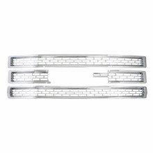Coast To Coast GI123 - Grille Insert Overlay 1 Piece Emblem Cutout Chrome ABS