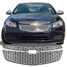 Coast To Coast IWCGI100 - Grille Insert Honeycomb 2 Piece Emblem Chrome ABS