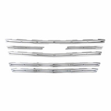 Coast To Coast IWCGI117 - Grille Insert Horizontal Bar 5 Pc Bumper Grille Chrome