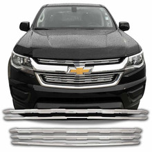 Coast To Coast IWCGI130 - Grille Insert Overlay Horizontal Bar 2 Pc Chrome ABS