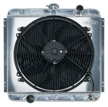 Cold Case Radiators FOM560K - 67-69 Mustang 20 Inch Aluminum Performance Radiator And 16 Inch Fan Kit MT
