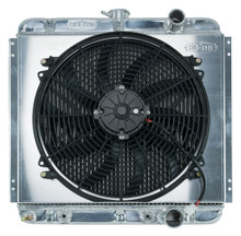 Cold Case Radiators FOM561AK - 67-70 Mustang 289/302 Fair Coug Gal Aluminum Performance Radiator And 16 Inch Fan Kit 20 Inch AT