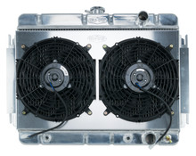 Cold Case Radiators CHE541AK - 64-65 Chevelle / El Camino Aluminum Radiator And Dual 12 Inch Fan Kit AT