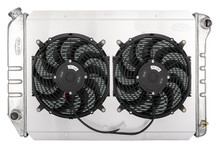 Cold Case Radiators FOT587-5K - 97-03 Ford Truck F150 Coyote Swap Aluminum Performance Radiator With Dual 12 Inch Fan Kit