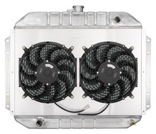 Cold Case Radiators FOT577-5K - 61-64 Ford F-100 Truck Coyote Swap Aluminum Performance Radiator and Dual 12 Inch Fan Kit
