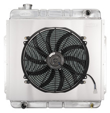 Cold Case Radiators FOT576-5K - 53-56 Ford F Series Coyote Swap Aluminum Performance Radiator And 16 inch Fan Kit