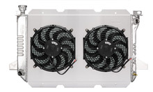 Cold Case Radiators FOT579-5K - 85-96 Ford Truck Coyote Swap Aluminum Radiator and Dual 12 Inch Fan Kit