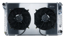 Cold Case Radiators GPF18AK - Firebird Radiator 70-81 Firebird Auto Transmission Aluminum And 12 Inch Dual Fan Kit