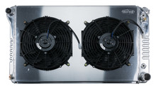 Cold Case Radiators GMT556A21SK - 77-87 Chevy/GMC Pickup Truck 21 Inch Aluminum Radiator and 14 Inch Fan Kit