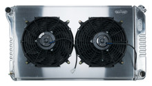 Cold Case Radiators GMA42SK - 68-77 A-Body Aluminum Radiator Manual Dual 14 Inch Fan Kit
