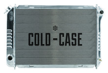 Cold Case Radiators LMM570A-1 - 1987-1993 Ford Mustang Aluminum Radiator with 2 Rows of 1 Inch Tubes Auto Transmission