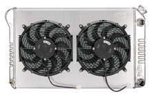 Cold Case Radiators GMG544-5K - 78-88 GM G-Body Aluminum Radiator and 12 Inch Dual Fan Kit AT LS Swap