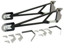 Competition Engineering C2005 - Ladder Bars - Ladder Link - Weld-On - 33-1/2 in Long - Adjustable - Steel - Black Powder Coat - Universal - Kit