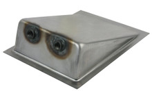 Competition Engineering C4040 - Fuel Tank Sump - Weld-On - 3/8 in NPT Female Bungs - 11 in Long x 7.375 in Wide x 3 in Tall - Steel - Natural - Universal - Each