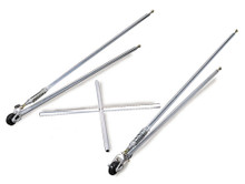 Competition Engineering C2145 - Wheelie Bar - Weld-On - 60 in - Sprung - Steel - Natural - Universal - Kit