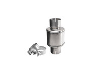 Corsa Performance PKM2009 - 3 Inch Exhaust Resonator Slip Fit Packed Resonator With Clamps 2-3 dB