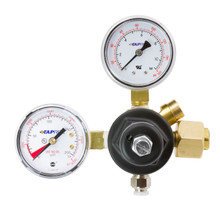 Dedenbear ABR - CO2 BOTTLE REGULATOR ONLY, ADJUSTABLE, DUAL GAUGES