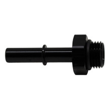 Deatschwerks 6-02-0114-B - 6AN ORB Male to 5/16in Male EFI Quick Connect Adapter - Anodized Matte Black