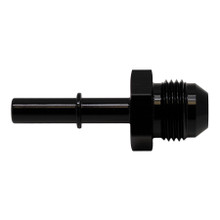 Deatschwerks 6-02-0138-B - 8AN Male Flare to 5/16in Male EFI Quick Connect Adapter - Anodized Matte Black
