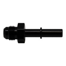 Deatschwerks 6-02-0112-B - 6AN Male Flare to 5/16in Male EFI Quick Connect Adapter - Anodized Matte Black