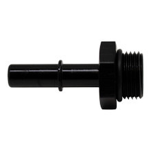 Deatschwerks 6-02-0115-B - 8AN ORB Male to 3/8in Male EFI Quick Connect Adapter - Anodized Matte Black