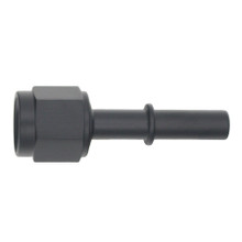Deatschwerks 6-02-0130-B - 6AN Female Flare Swivel to 5/16in Male EFI Quick Disconnect - Anodized Matte Black