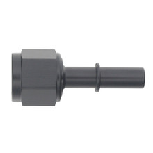 Deatschwerks 6-02-0133-B - 8AN Female Flare Swivel to 3/8in Male EFI Quick Disconnect - Anodized Matte Black