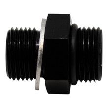 Deatschwerks 6-02-0603-B - 6AN ORB Male to M14 X 1.5 Metric Male (Incl O-Ring and Washer) - Anodized Matte Black