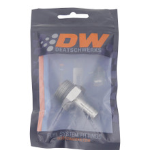 Deatschwerks 6-02-0517 - 10AN ORB Male to 3/8in Male Triple Barb Fitting (Incl O-Ring) - Anodized DW Titanium
