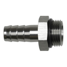 Deatschwerks 6-02-0518 - 10AN ORB Male to 1/2in Male Triple Barb Fitting (Incl O-Ring) - Anodized DW Titanium
