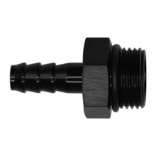Deatschwerks 6-02-0512-B - 8AN ORB Male to 5/16in Male Triple Barb Fitting (Incl O-Ring) - Anodized Matte Black