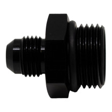 Deatschwerks 6-02-0407-B - 10AN ORB Male to 6AN Male Flare Adapter (Incl O-Ring) - Anodized Matte Black