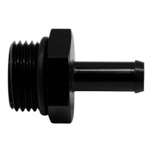 Deatschwerks 6-02-0510-B - 8AN ORB Male to 5/16in Male Barb Fitting (Incl O-Ring) - Anodized Matte Black