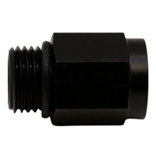 Deatschwerks 6-02-0601-B - 6AN ORB Male to M12 X 1.5 Metric Female (Incl O-Ring) - Anodized Matte Black