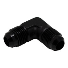 Deatschwerks 6-02-0207-B - 6AN Male Flare to 6AN Male Flare 90-Degree Fitting - Anodized Matte Black