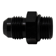 Deatschwerks 6-02-0404-B - 6AN ORB Male to 6AN Male Flare Adapter (Incl O-Ring) - Anodized Matte Black