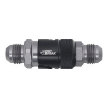 Deatschwerks 6-02-0226-B - 8AN Male Flare Quick Disconnect Dry Break Fitting - 2 Pieces Anodized Matte Black