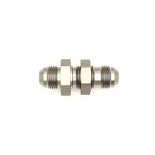Deatschwerks 6-02-0709 - 8AN Male Flare To 8AN Male Flare Bulkhead Adapter (Incl. Nut)