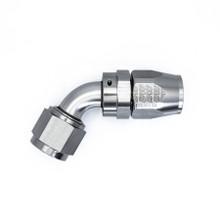 Deatschwerks 6-02-0825 - 10AN Female Swivel 60-Degree Hose End CPE - Anodized Titanium