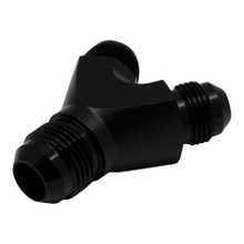 Deatschwerks 6-02-0703-B - 8AN Male Flare to 8AN Male Flare to 10AN Male Flare Y Fitting - Anodized Matte Black